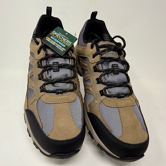 Skechers Waterproof Relaxed Fit Tan Selmen Enago Trail Shoes- Men\'s 13 Tan Black main image 9